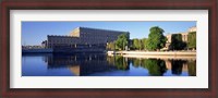 Framed Reflection of a palace in water, Royal Palace, Stockholm, Sweden