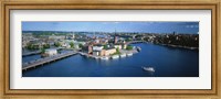 Framed Aerial view of an island, Riddarholmen Island, Riddarfjarden, Stockholm, Sweden
