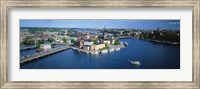 Framed Aerial view of an island, Riddarholmen Island, Riddarfjarden, Stockholm, Sweden