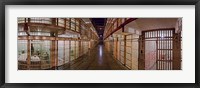 Framed Corridor of a prison, Alcatraz Island, San Francisco, California, USA