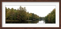 Framed Reflection of trees in the Musquash River, Muskoka, Ontario, Canada