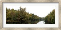 Framed Reflection of trees in the Musquash River, Muskoka, Ontario, Canada
