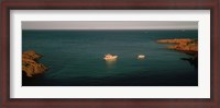 Framed Boats in the sea, Esterel Massif, French Riviera, Provence-Alpes-Cote d'Azur, France