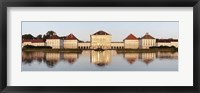 Framed Palace at the waterfront, Nymphenburg Castle, Munich, Bavaria, Germany