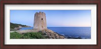 Framed Saracen Tower, Costa del Sud, Sulcis, Sardinia, Italy