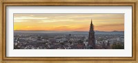 Framed Tower of a cathedral, Freiburg Munster, Baden-Wurttemberg, Germany