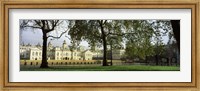 Framed Horse guards building, St. James's Park, Westminster, London, England