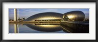 Framed Reflection of the Glasgow Science Centre in River Clyde, Glasgow, Scotland
