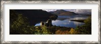 Framed Castle on a hill, Eilean Donan, Loch Duich, Highlands Region, Inverness-Shire, Scotland
