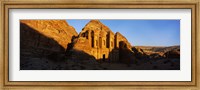 Framed Deep shadows at the monastery, Al Deir Temple, Wadi Musa, Petra, Jordan