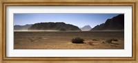 Framed Windswept desert, Wadi Rum, Jordan