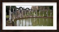 Framed Reflecting pool in Hadrian's Villa, Tivoli, Lazio, Italy