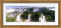 Framed Landscape of floodwaters at Iguacu Falls, Brazil