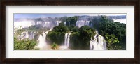 Framed Landscape of floodwaters at Iguacu Falls, Brazil