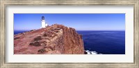 Framed Lighthouse at a coast, Anacapa Island Lighthouse, Anacapa Island, California, USA