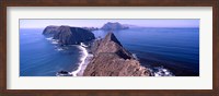 Framed Islands in the ocean, Anacapa Island, Santa Cruz Island, California, USA