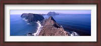 Framed Islands in the ocean, Anacapa Island, Santa Cruz Island, California, USA