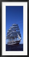 Framed Tall ships race in the ocean, Baie De Douarnenez, Finistere, Brittany, France