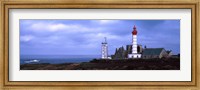 Framed Lighthouse on the coast, Saint Mathieu Lighthouse, Finistere, Brittany, France
