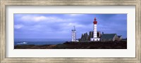 Framed Lighthouse on the coast, Saint Mathieu Lighthouse, Finistere, Brittany, France