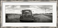 Framed Old truck in a field, Napa Valley, California, USA