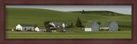 Framed Farm with double barns in wheat fields, Washington State, USA