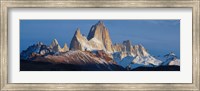 Framed Low angle view of mountains, Mt Fitzroy, Argentine Glaciers National Park, Argentina