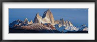 Framed Low angle view of mountains, Mt Fitzroy, Argentine Glaciers National Park, Argentina