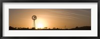 Framed Windmill at sunrise