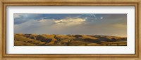 Framed Ranchland in late afternoon, Wyoming, USA