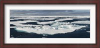 Framed Ice floes on the Arctic Ocean, Spitsbergen, Svalbard Islands, Norway