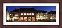 Framed Historic buildings at the market square, Freiburg im Breisgau, Baden-Wurttemberg, Germany
