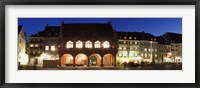 Framed Historic buildings at the market square, Freiburg im Breisgau, Baden-Wurttemberg, Germany