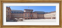 Framed Facade of the palace, Mannheim Palace, Mannheim, Baden-Wurttemberg, Germany