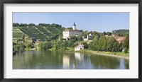 Framed Horneck Castle, Gundelsheim, Neckar River, Baden-Wurttemberg, Germany