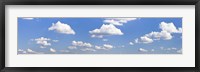 Framed Cumulus clouds in the sky, Baden Wurttemberg, Germany