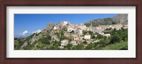 Framed Buildings in a town, Speloncato, Balagne, Haute-Corse, Corsica, France