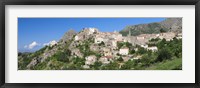 Framed Buildings in a town, Speloncato, Balagne, Haute-Corse, Corsica, France
