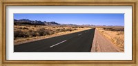 Framed Road passing through a desert, Keetmanshoop, Windhoek, Namibia