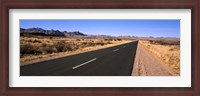 Framed Road passing through a desert, Keetmanshoop, Windhoek, Namibia