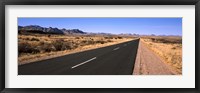 Framed Road passing through a desert, Keetmanshoop, Windhoek, Namibia