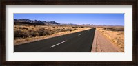 Framed Road passing through a desert, Keetmanshoop, Windhoek, Namibia