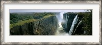 Framed Looking down the Victoria Falls Gorge from the Zambian side, Zambia