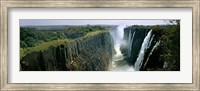 Framed Looking down the Victoria Falls Gorge from the Zambian side, Zambia