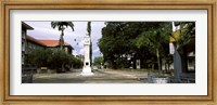 Framed Clock tower in a city, Victoria, Mahe Island, Seychelles
