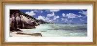 Framed Anse Source d'Argent Beach, La Digue Island, Seychelles
