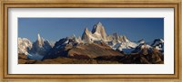 Framed Mountains, Mt Fitzroy, Cerro Torre, Argentine Glaciers National Park, Patagonia, Argentina