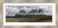 Framed Clouds over snowcapped mountain, Grand Paine, Mt Almirante Nieto, Torres Del Paine National Park, Chile