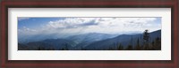 Framed Clouds over mountains, Great Smoky Mountains National Park, Blount County, Tennessee, USA