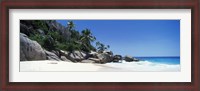 Framed Rock formations on the coast, Anse Marron, La Digue Island, Seychelles